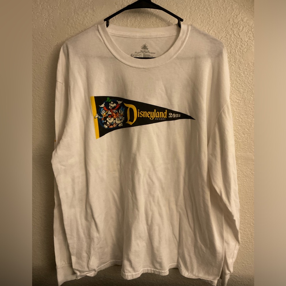 Disney Parks white long sleeve shirt with retro design